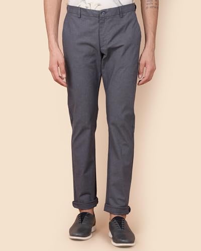 Image of blackberrys Men's Slim Pants (EK-OLAND # Charcoal Grey