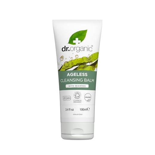 Dr Organic Ageless Cleansing Balm with Organic Seaweed, Hydrating, Vegan, Cruelty-Free, Paraben & SLS-Free, Recycled & Recyclable, Certified Organic, All Skin Types, 100ml