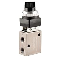 Heschen Pneumatisches selektives Knopfventil, JM-05, 3-Wege-2-Position, PT1/4 Zoll, normalerweise geschlossen