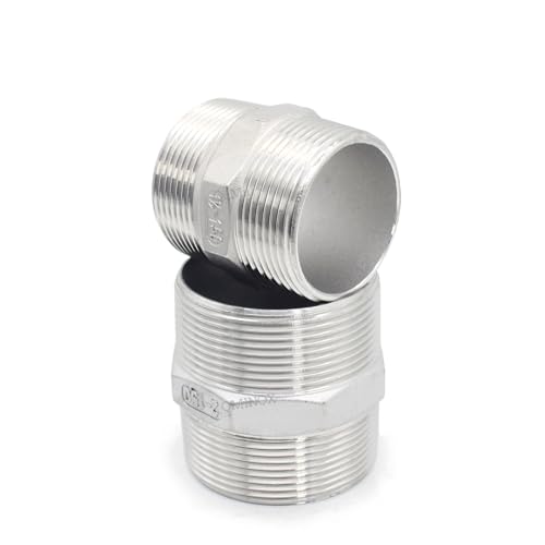 Conector de rosca macho de 1 1/2 de acero inoxidable SS304 adaptador hexagonal 6