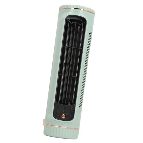 Stylebest Ventilador Enfriador de Escritorio, Ventilador de Refrigeración de Mesa Recargable Silencioso de 3 Velocidades sin Aspas con Batería de 1200mAh, para Dormitorio, Oficina y (Verde)