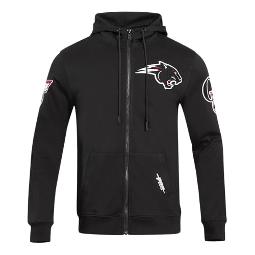 Image of Pro Standard Mens College Classic Chenille Cotton Double Knit Full Zip Hoodie