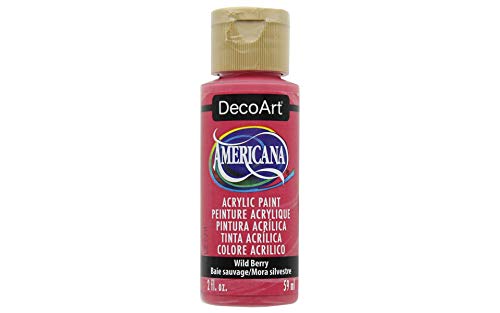 Image of DecoArt Americana Acrylic Paint, 2-Ounce, Wild Berry