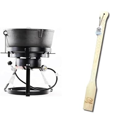 King Kooker 1740A Cast Iron Outdoor Jambalaya Cooker, Black