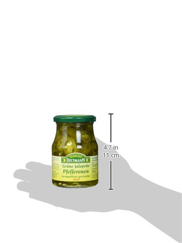 Feinkost Dittmann Grüne Jalapeño-Peperoni, in Ringe geschnitten Glas, 6er Pack (6 x 335 g) – Bild 5