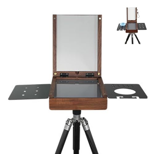 Caballete de mesa plegable, caballete de arte portátil de madera con trípode de aluminio y almacenamiento, para artistas adultos, estudiantes, bocetos al aire libre y pintura en el lugar