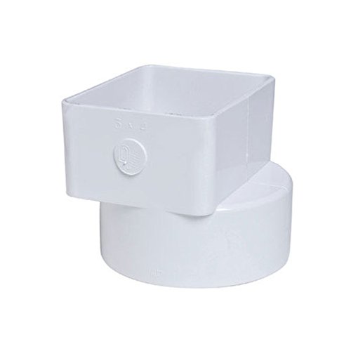 Amazon.com: Plastic Trends 3 in. Hub x 4 in. Dia. Female Downspout