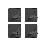 Größe: Handtuchhaken ohne bohren Set enthält 4 Stück. Wandabstand: 2,6 cm, Maße der Base: 4,5 cm * 4,5 cm, Gewicht: 20 g.