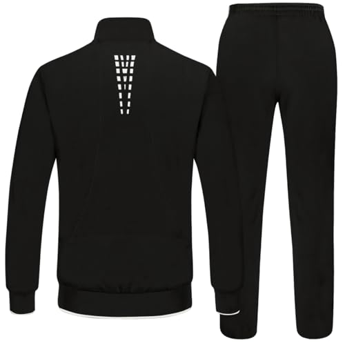 Image of TBMPOY Men's Tracksuit Athletic Sports Casual Full Zip Sweatsuit