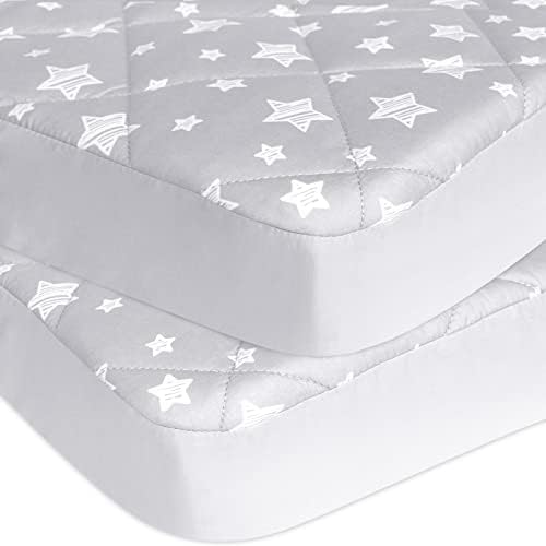 Pack and Play Sheets Fitted 2 Pack, Breathable Thick