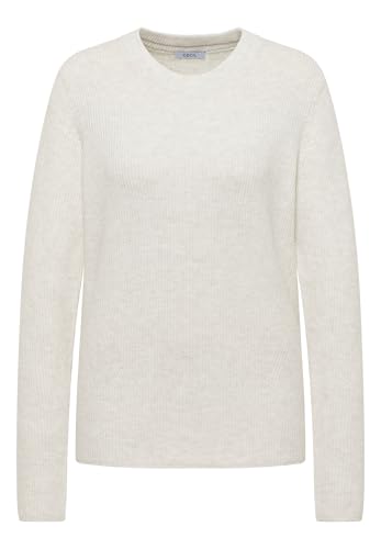 Cecil Pullover mit Strukturdetails Eggshell Melange L – Ansicht 4