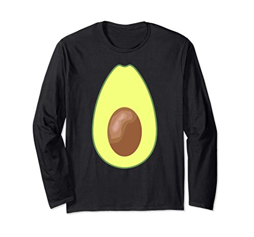 Divertido Disfraz Aguacate Comida Vegana Hombre Mujer Niños Manga Larga