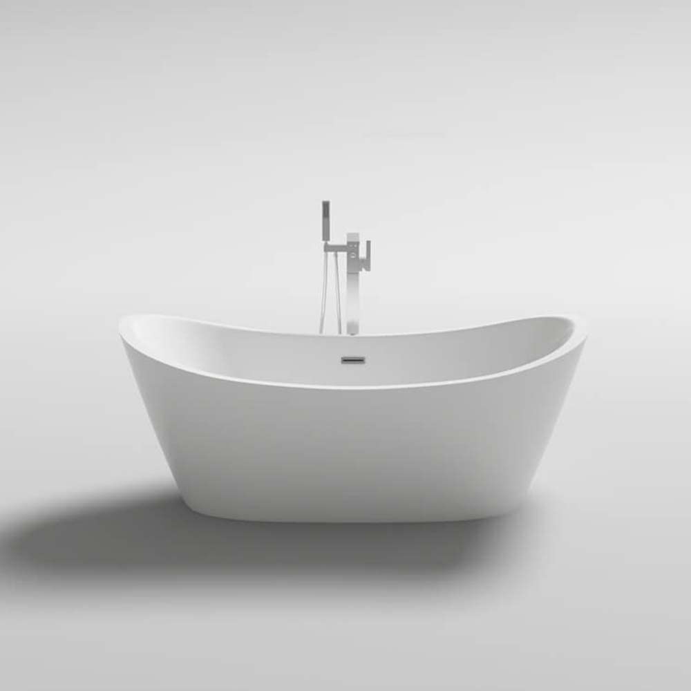 Home Deluxe - freistehende Badewanne mit Whirlpoolfunktion - OVALO PLUS - Maße 180 x 90 x 72 cm - inkl. komplettem Zubehör I Whirlwanne, Whirlpool für 2 Personen