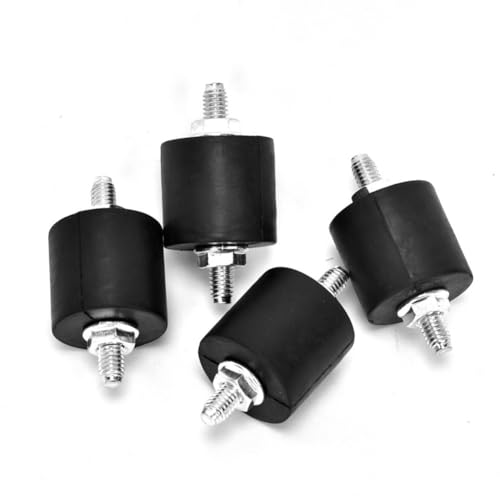 Gettimore Lot de 4 supports d'isolateurs anti-vibrations M6 et M8 avec écrous et rondelles, pour noir, lot de 4