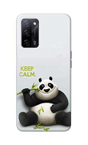 Image of PRINTFIDAA� Printed Hard Back Cover Case for Oppo A55 5G | Oppo A53s 5G | Oppo A54s Back Cover (Cartoon Panda) -2808