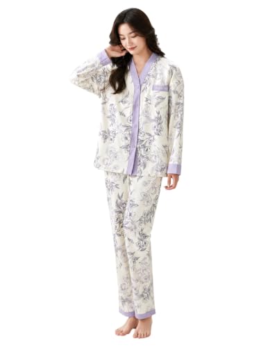 Image of LITZO Womens Korean Night Dress || Pyjama Set ||Korean Nightsuit || Women Nightwear ||Round Neck Half Sleeve Nightsuit || Loungewear || Everyday Nightdress (L-228-233)