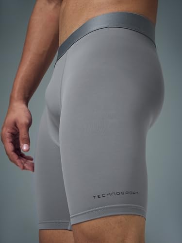 Image of TECHNOSPORT Mens Compression Tights for Gym, Running, Cycling, Swimming, Workout & Athletic Activities