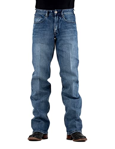 Blue Cotton Blend Stetson Modern Jeans