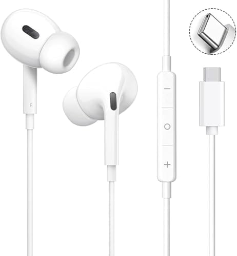 （02:00時点） 【2025新版】タイプc イヤホン Type-C イヤホン 有線 HIFI音質 音量調節 重低音 ノイズキャンセリング マイク付き 通話可能 ハイレゾ クリア通話 ステレオイヤフォン ヘッドホン Type Cインターフェース 15 16 17 Galaxy Xperia Pixel Huawei 対応