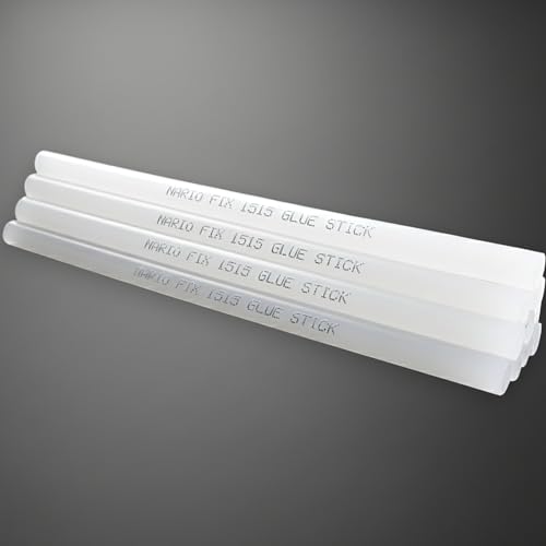 Image of Mario Transparent Hot Melt Glue Sticks 220mm x 11mm, Pack of 20 | Crystal Clear DIY Art & Craft Adhesive | Multipurpose Glue Gun Sticks for Home, Office & Repair