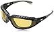 Bolle Tracker 2 / II Schutzbrille - Gelbe Linse, Halteleine & Aufbewahrungstasche, schwarz