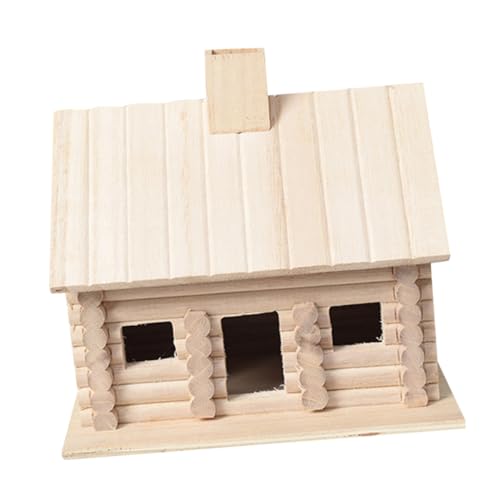 Abaodam Handmade Solid Wood Bird Nest with Wide Entrance Outdoor Bird House for Birds for Garden Balcony Unfinished Craft for DIY Decoration and Home