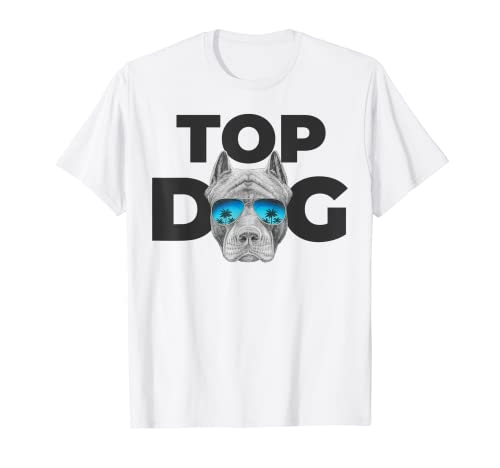 Top Dog Pitbull Lovers Camisas para hombre | Pitbull Camiseta