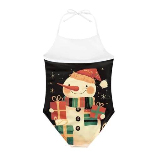 Image of Cute Christmas One-Piece Swimsuits Beach Swimwear Bathing Suit for 3-10 Years Girls
