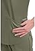 Cherokee Womens V Neck Scrub Top Modern Classic Fit Stretch Easy Care Durable Workwear Medical Uniform - WW665, M, Olive