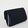 Zqkimzi Pochette de soirée pour femme, sac à main élégant de mariage, fermeture magnétique, sangle de chaîne amovible, pochette de rangement élégante pour fête, rendez-vous formel, 24 x 13 x 5 cm #5