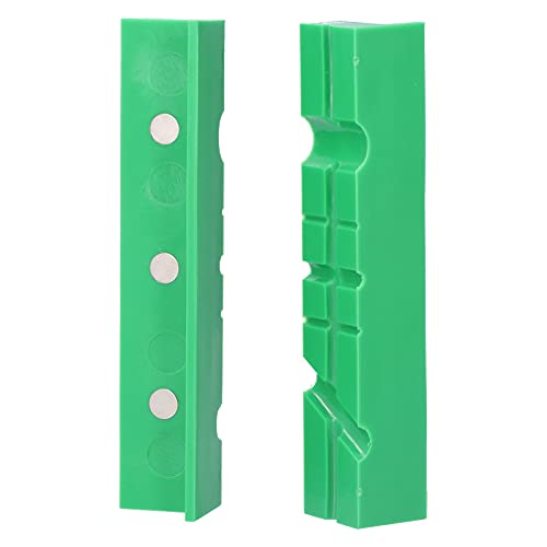 Coperture per Ganasce per Morsa Banco, Protezione Morbida Magnetica, Superficie Scanalata, Previene Danni Al Pezzo Morsetto per Morsa, Trapano a Colonna, Martello in Ottone,