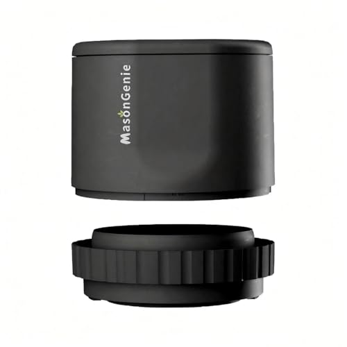 Mason Genie Vacuum Sealer Kit for Mason Jars, Compatible with Wide & Regular Mouth, Food Storage Vacuum Sealing System for Dry & Liquid Foods (Black)