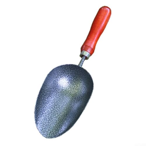 Cuchara para macetas con mango de madera de fresno en acero inoxidable para comodidad y eficiencia en jardinería (1)