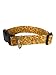 Macaroni and Cheese Dog Collar, Adjustable, Cotton, Available in all Sizes, Handmade in the USA (Medium (3/4