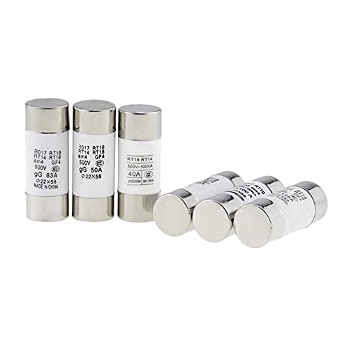 Fusible tube céramique 22x58 125A fusible rapide 500V RO17 pour tableau électrique