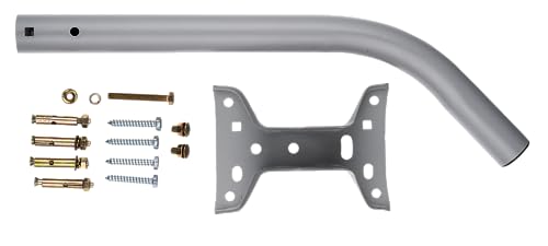 Adjustable Satellite Dish Antenna Mount for Roof or Wall Installation, Tripod, TV Antenna Mast, Weatherproof J Pole Mounting Bracket, Hardware Included by Cables Direct Online - Used condition - Image 4