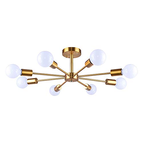 No.8 アルクトゥルスシーライト Buy Nauticaz Mid Century Modern Ceiling Mount 8 Flush Light Brass