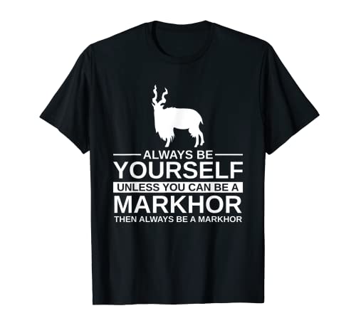 Always Be Yourself Markhor Regalo per Uomini Donne Capra Kid Ibex Maglietta
