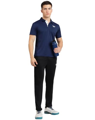 Image of Reebok Men's Cotton Blend Sports Polo T-Shirt - Breathable Soft Half Sleeve Collar Tee for Men | Polo Tshirt for Men | Gym Casual Active