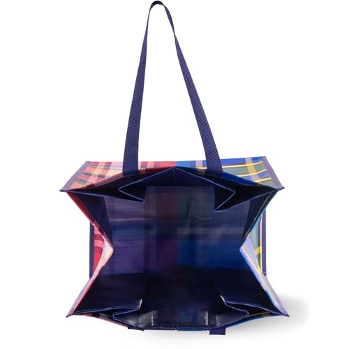 Kate Spade New York Reusable Shopping Bag, Grocery Tote with Shoulder Straps, Large Collapsible Tote