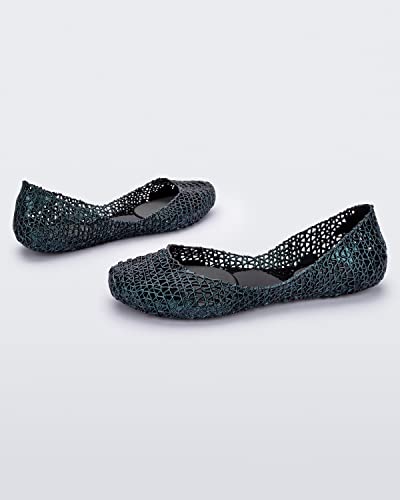 Melissa Campana Papel Flats for Women - Comfortable, Stylish & Flexible Slide-On Closed-Toe Jelly Flat Shoes with Hollow Interwoven Cut Out Design2
