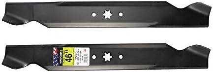 MAXPOWER 561544B 2-Blade Set for 46 Inch Cut MTD/Cub Cadet/Troy-Bilt Replaces 942-04244, 942-04290, 94204244A, 742-04290