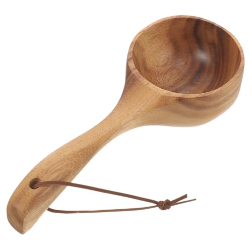 GOOHOCHY Louche Bois Louche à Eau Pour Bain De Douche Cuillère à Eau Pratique Pour Sauna Et Maison
