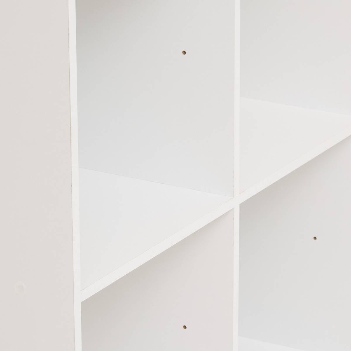 5 five simply smart 5five - Estantería Modular Mix N Modul Blanca, 8 Compartimentos, 67 x 32 x 134 cm - Almacenaje para Dormitorio, salón y Biblioteca
