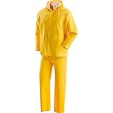 La zappa Regenmantel 'Pluvio' aus PVC/PU mit Unterstützung 100% Polyester, atmungsaktive Jacke und Hose (XL)