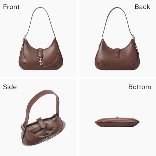 Image of CLUCI Shoulder Bag for Women, Soft Vegan Leather Small Purses with Adjustable Strap, Stylish Hobo Handbags