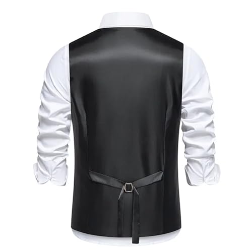 Men's Classic Casual Suit Vests Waistcoat Business Zipper Wedding Party Sleeveless Dress Blazers Jacket3