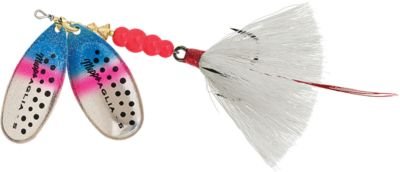 Mepps Double Blade Aglia - drsd trbl, Rainbow Trout-White