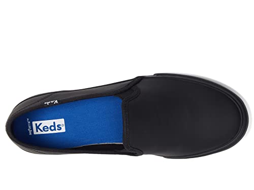 Image of Keds Womens Double Decker Canvas Slip On Sneakers Shoes Casual - Black