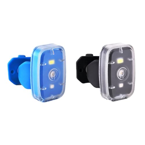 WOONEKY 2 Pcs USB Rechargeable Running Safety Light with Strobe Mode for Outdoor Camping Hiking and Night Activities Clip Design for Easy Mounting and Visibility Random Color